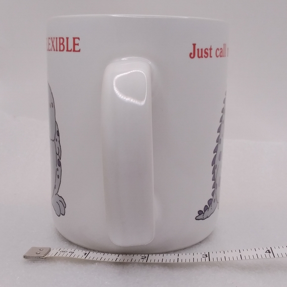 Shoebox Greetings Just Call Me Mr. Flexible MUG Gray Monster 12 oz Cup Hallmark - Picture 2 of 10